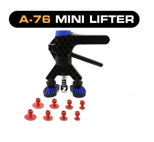 MSW Kit Débosselage Sans Peinture 33 Pièces – Pistolet Colle, Ventouses, Tire-Bosse, Pour Réparer Bosses Voiture Sans Rayures