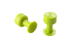 BL-6 12mm Gang Green Round Glue Tabs