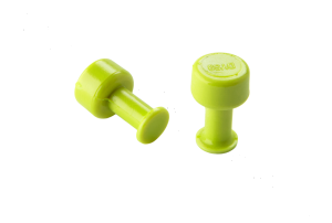 BL-8 9mm Gang Green Round Glue Tab