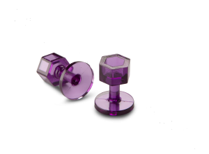 Q-84-R17 Dead Center 17 mm Purple Round Tabs