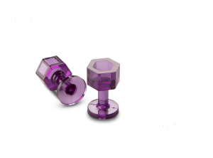 Q-84-R13 Dead Center 13 mm Purple Round Tabs