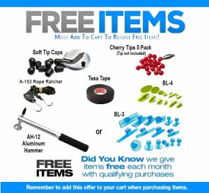  Monthly Qualifying Free Items up to $100 Value *with eligible purchase