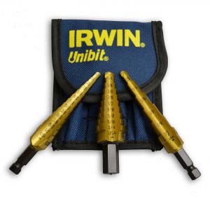 A-21 Three pc Titanium Unibit Set