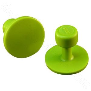 BL-15 25mm Gang Green Round Glue Tab Blackplague