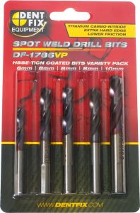 Titanium Carbo-Nitride Coated Drill Bit Variety 5 Pack DF-1786VP