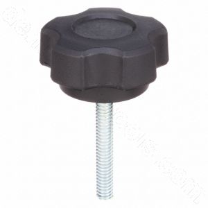 K-2 Fluted Knob 5/16-18 Thread Size, 0.75"L, Steel