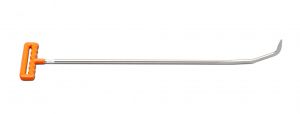 LR-27   7/16" diam, 24 1/2" length, 2 1/2" toe, 65 angle, Tri-pick tip, pointed up, 3 bends.