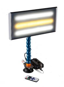 PC LED 134 - 13" Portable LED Light with Batttery, Charger, Battery Holder, Remote Dimmer and 12V Plug Cord