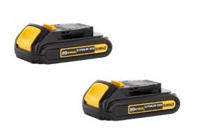 PC LED 219  2 pack Dewalt 20V Batteries 1.3Ah 