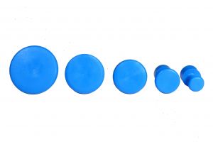 Q-43 Smooth Blue Glue Tab Variety Five Piece