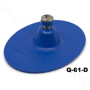 Q-61-D SuperTab® 3 x 4" Blue Smooth Oval Large Damage Collision Tabs