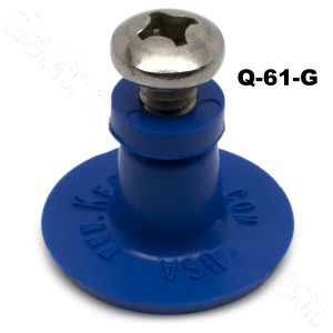 Q-61-G Keco 28 mm Blue Smooth Round Heavy Duty Collision Repair Tabs