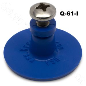 Q-61-I Keco 38 mm Blue Smooth Round Heavy Duty Collision Repair Tabs