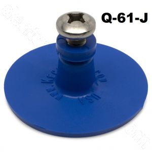 Q-61-J Keco 47 mm Blue Smooth Round Heavy Duty Collision Repair Tabs