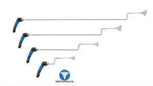 Serrated Double Bend Brace Super Whale Tails  (Rotating Handle) 4pc