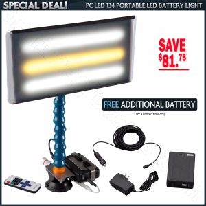 Special #5 PC LED 134 Portable Light with FREE Extra Battery