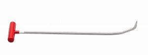 TR-30  7/16" diam, 24 " length,1 1/2" toe, 75 angle, Pencil tip, 3 bends pointed up. 