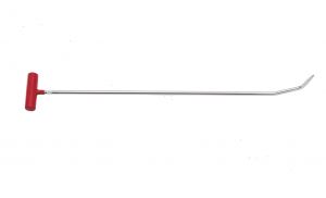 TR-37 7/16" diam, 30" length, 2 1/2" toe,  Tri-pick tip, pointed up , 3 bends.