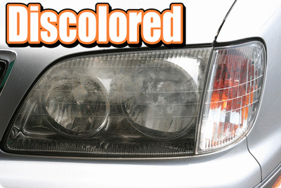 Headlights Discolored