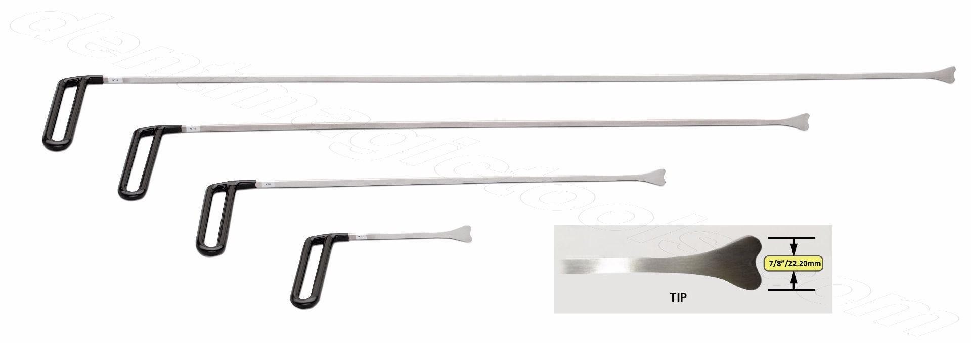 paintless dent repair rod tool 4 pcs whale tail set,for minor
